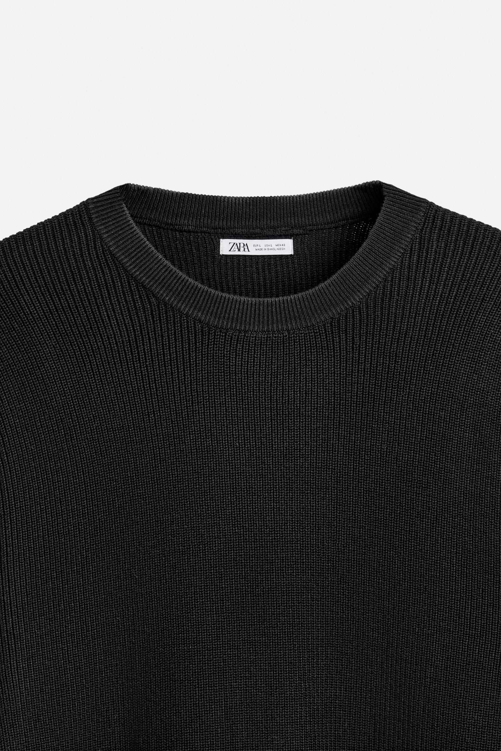 ベーシックパールニットセーター - ブラック | ZARA Japan / 日本