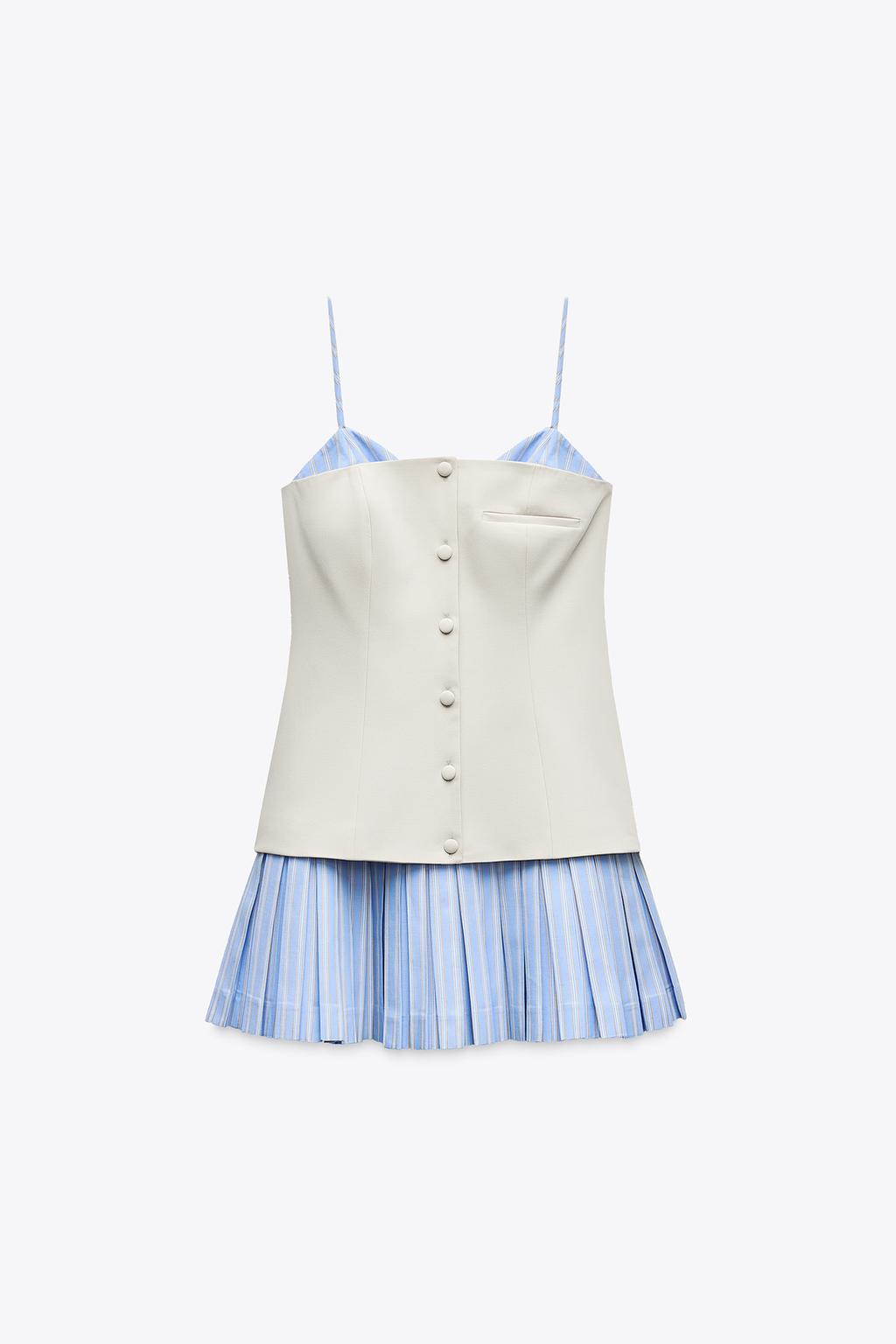 Thumbnail image for SHORT POPLIN CONTRAST DRESS