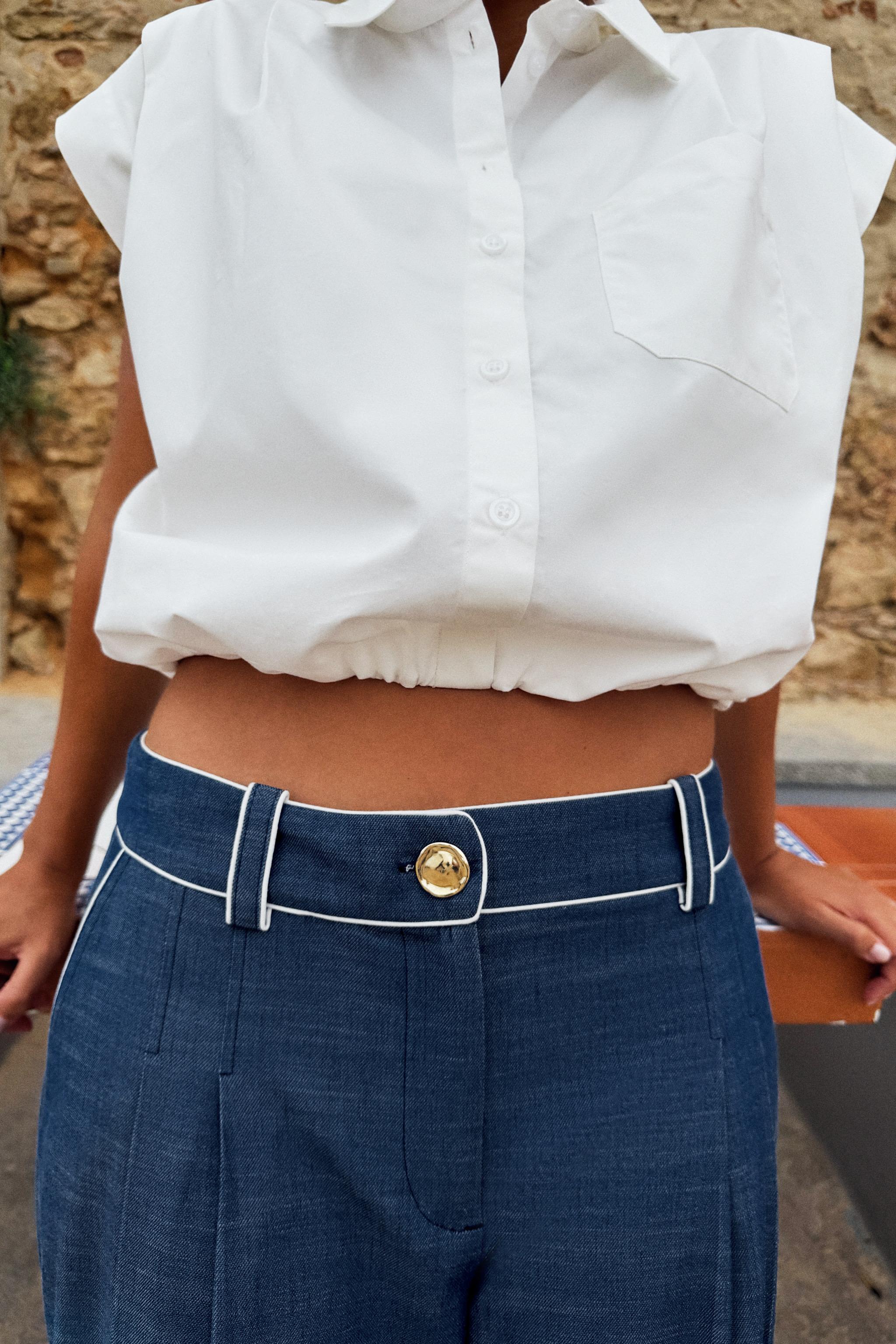 LONG CONTRAST PIPING SHORTS