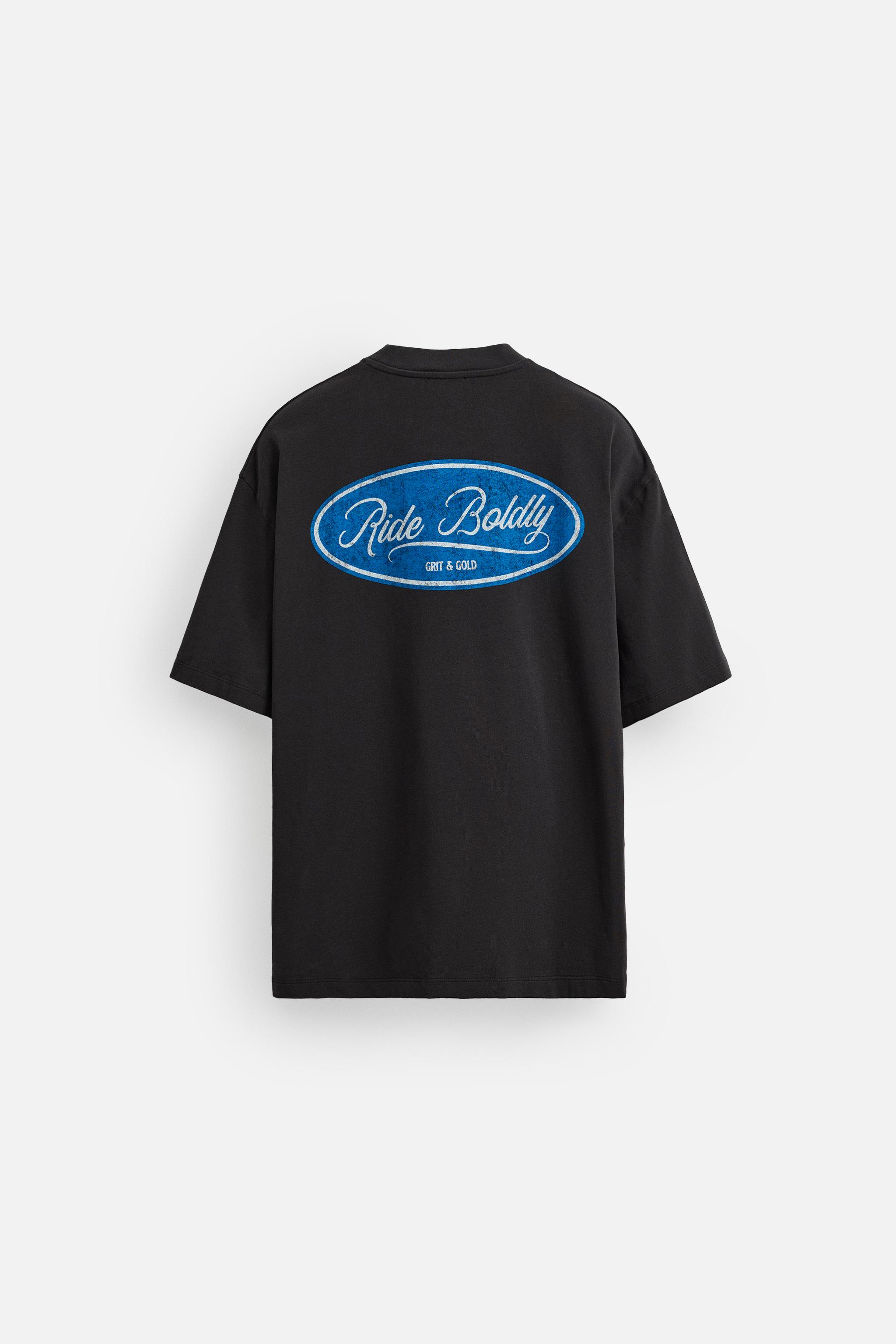 COMBINATION PRINT T-SHIRT - Dark anthracite | ZARA United States