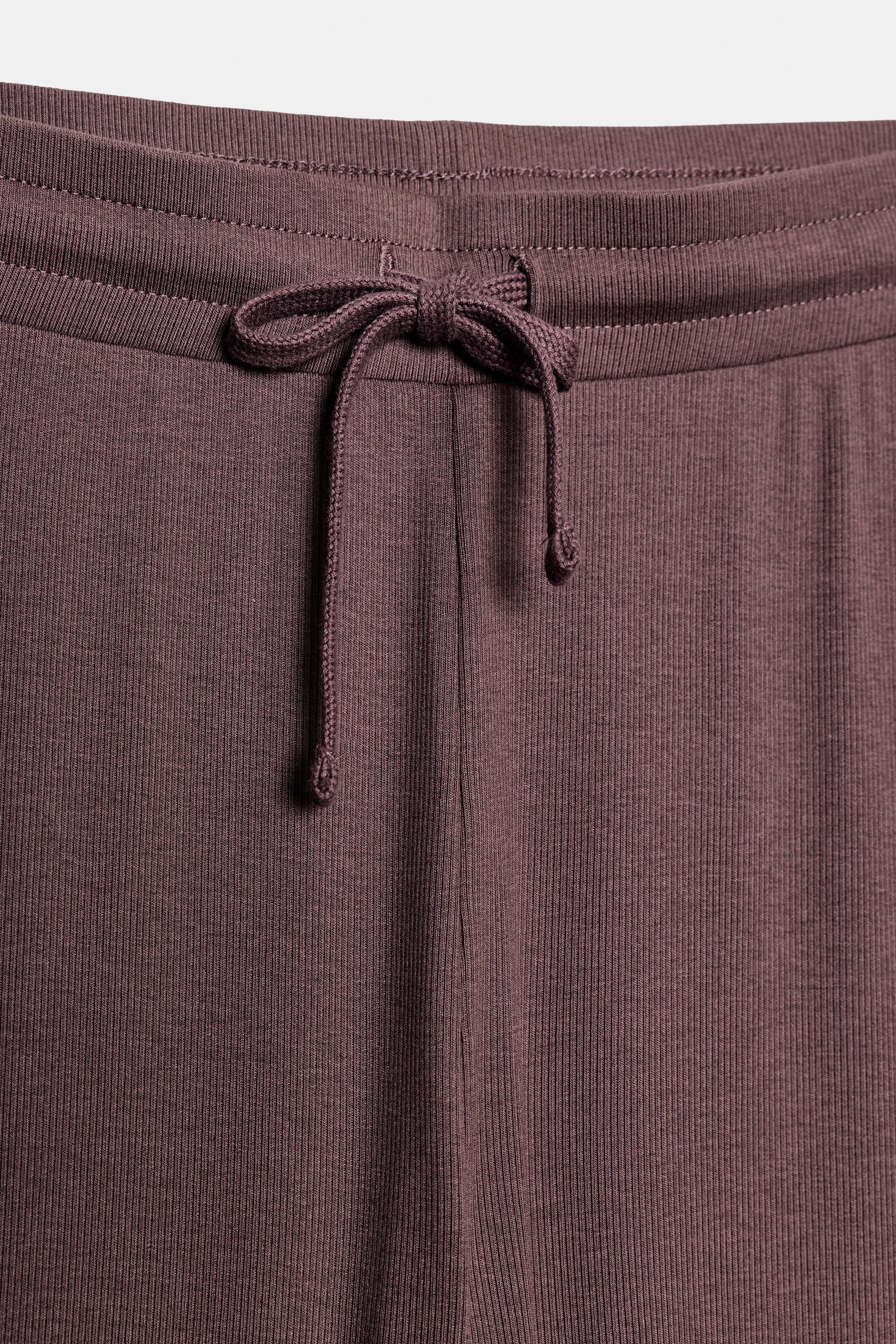 Zara FİTİLLİ STRAIGHT FIT PANTOLON görsel 6