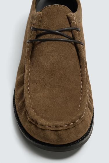 CHAUSSURES EN CUIR - Marron de Zara - Image 5