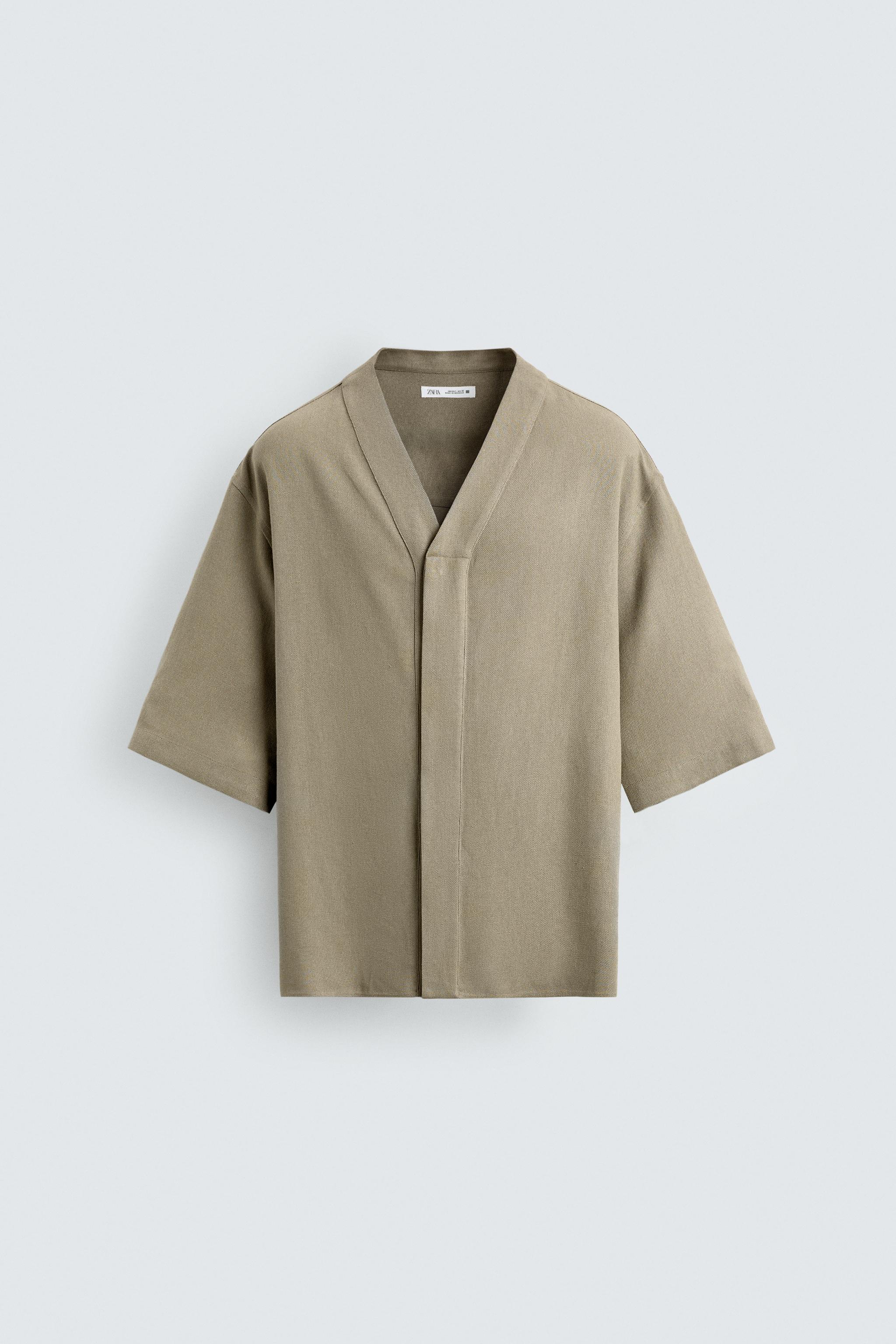 RELAXED FIT VISCOSE-HEMP SHIRT