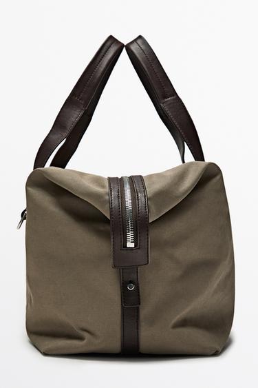 Nappa leather detail travel bag — Black gold 2