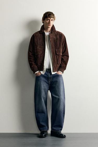 TAPERED WIDE-LEG JEANS - Blue by Zara - Image 0