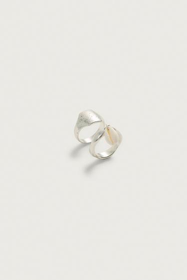 LOT DE 2 BAGUES ASSORTIES - Argent de Zara - Image 3