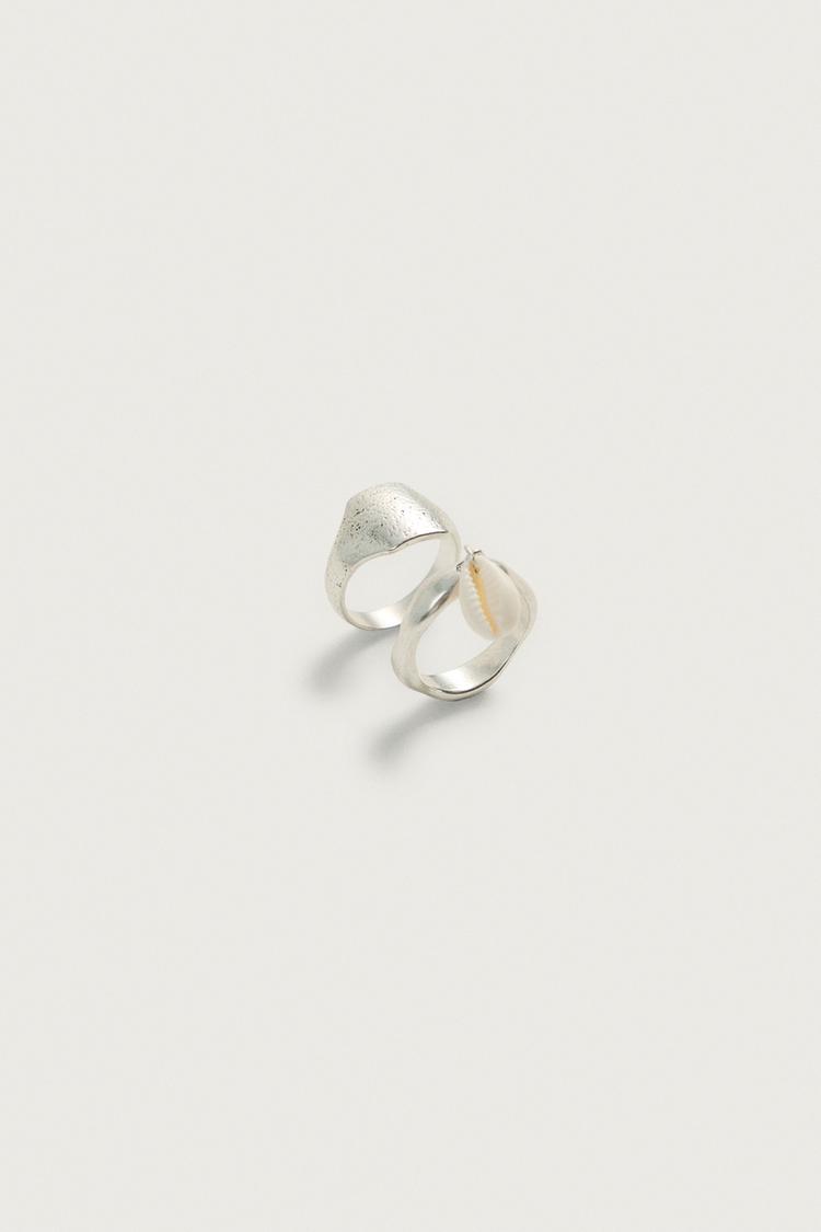 Paquete de 2 anillos combinados 4