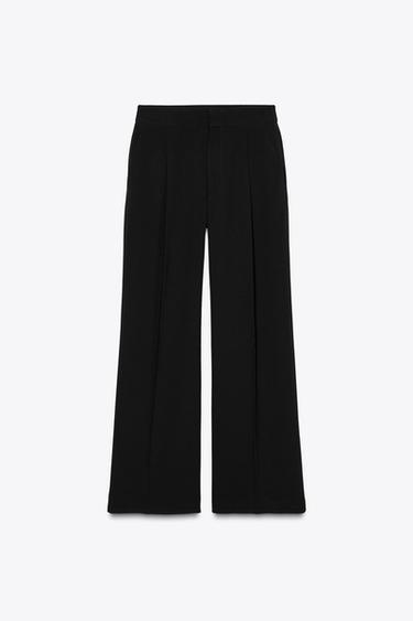 სწორი შარვალი ZW COLLECTION - Zara-ს Black
