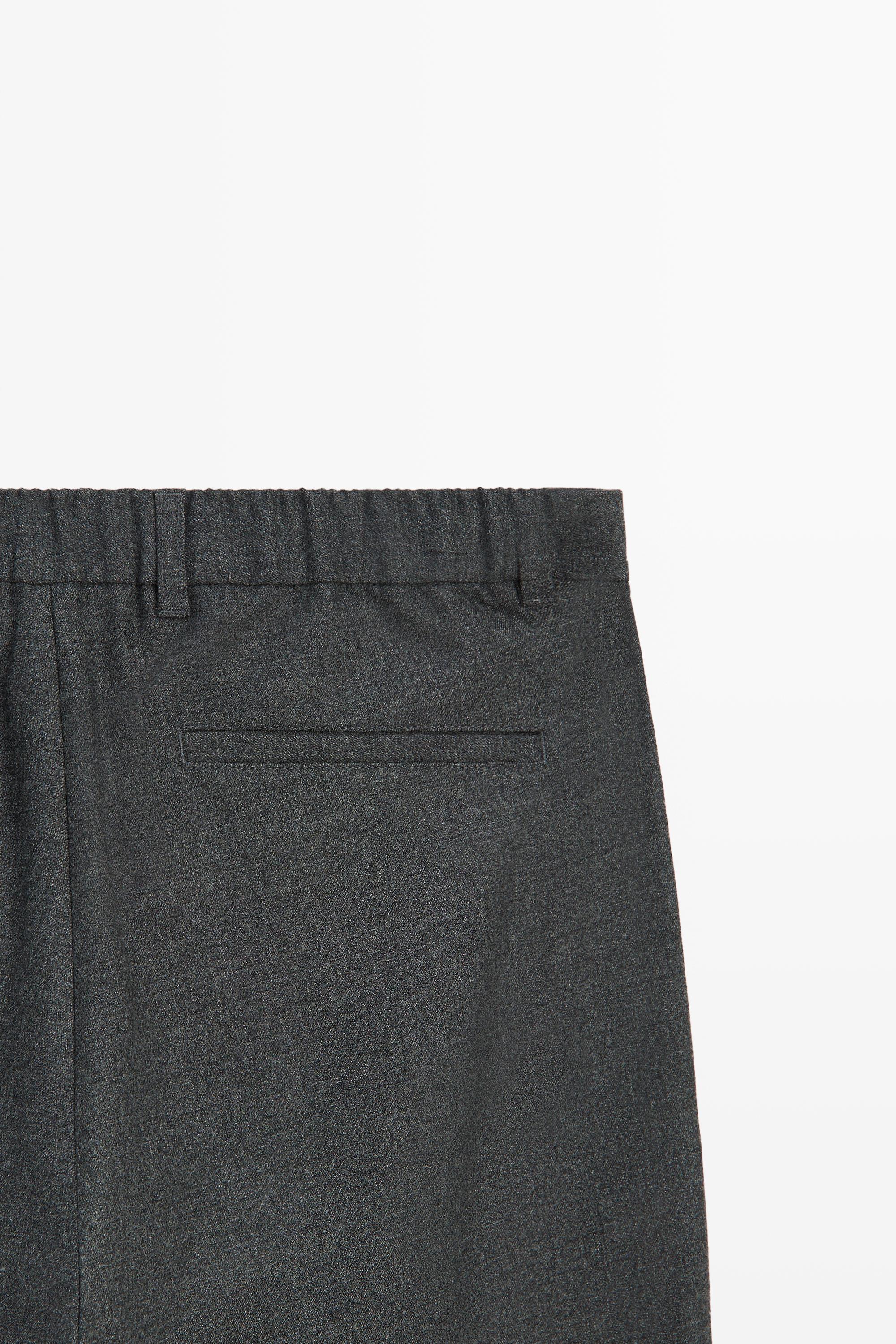 Wool blend jogger fit pants