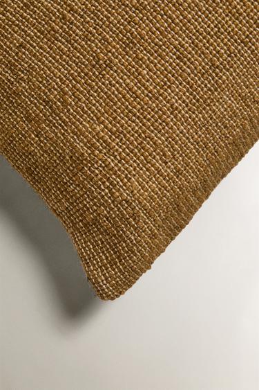 HOUSSE DE COUSSIN COTON ET LAINE - Moutarde de Zara - Image 1