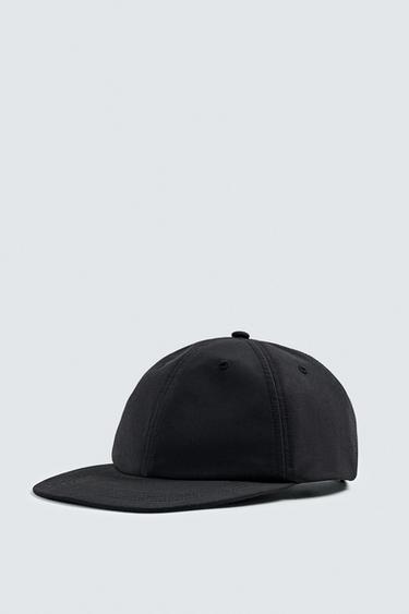 TECHNICAL FLAT PEAK CAP - Black by Zara