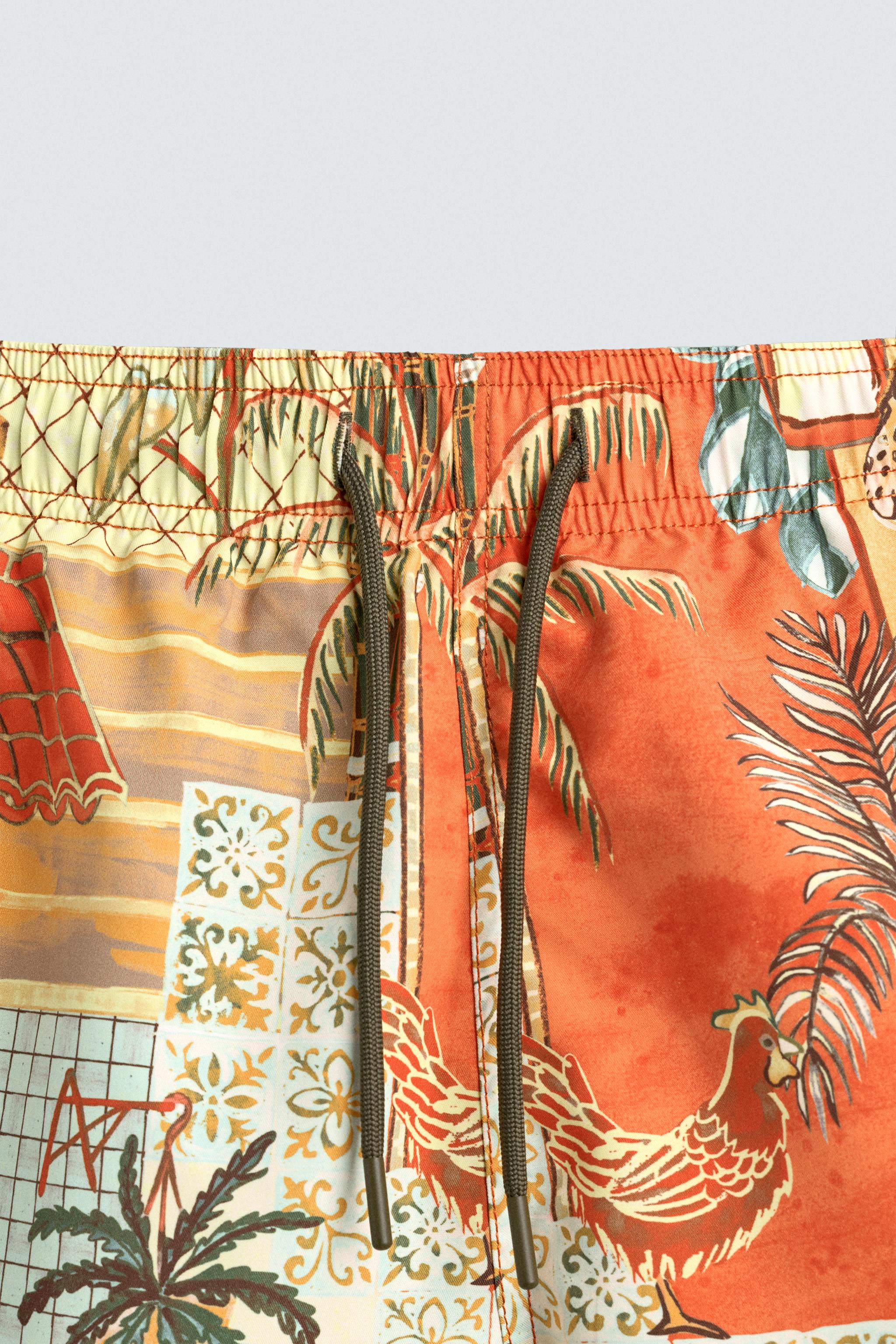 STREET PRINT SWIM TRUNKS