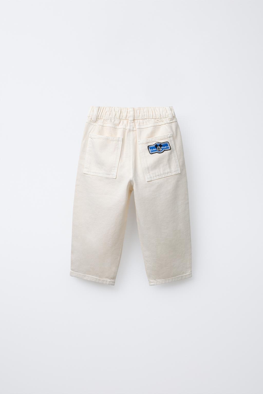 MICKEY MOUSE © DISNEY TWILL BAGGY PATCH PANTS