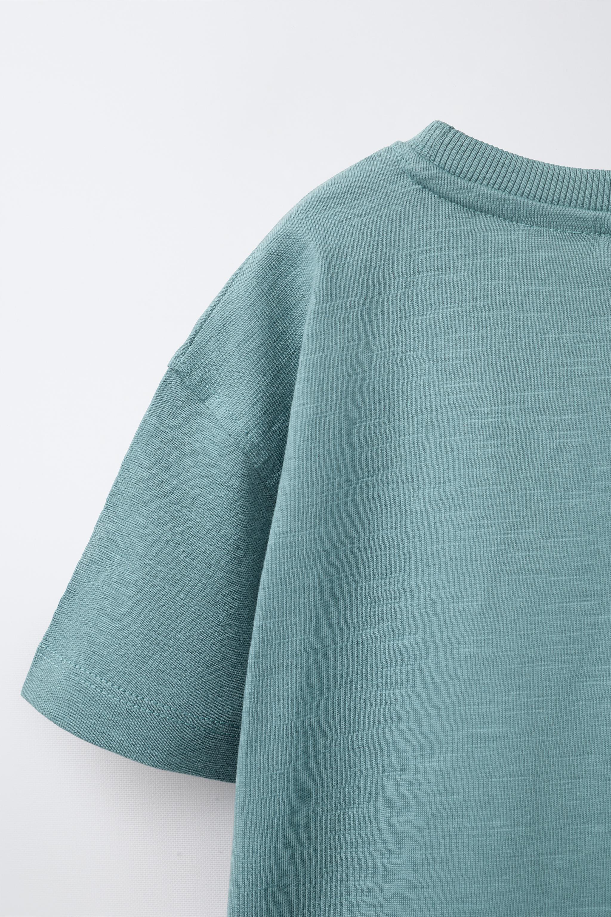 Детские футболки Zara TURTLE EMBROIDERED T-SHIRT — фото 4