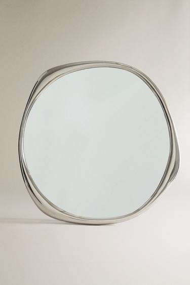 IRREGULAR ALUMINIUM MIRROR - Silver by Zara - Image 0
