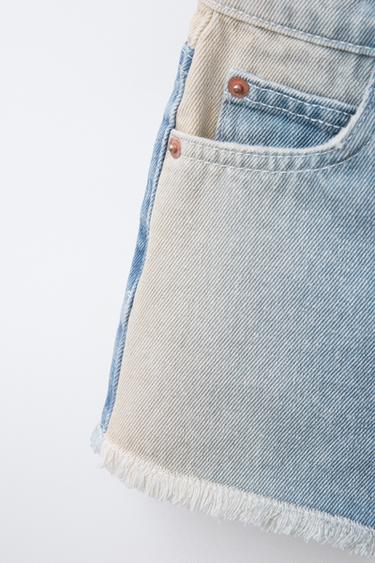 BERMUDA EN DENIM EFFRANGÉ - 029 de Zara - Image 3