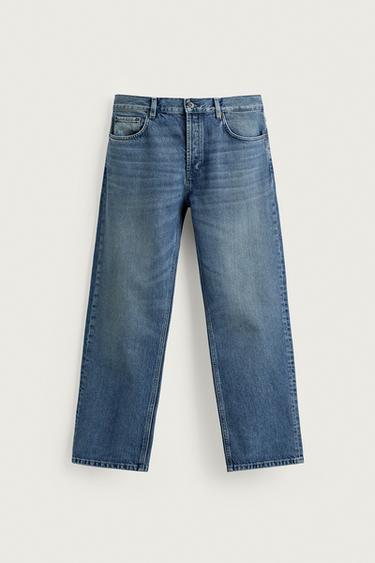 ORIGINS STRAIGHT-LEG BOOTCUT JEANS - Blue by Zara