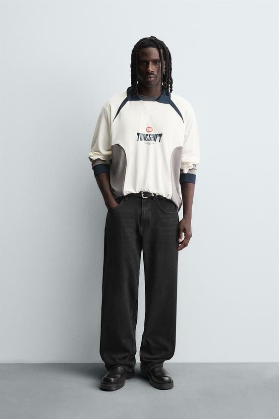 RETRO SOCCER PRINT POLO SHIRT