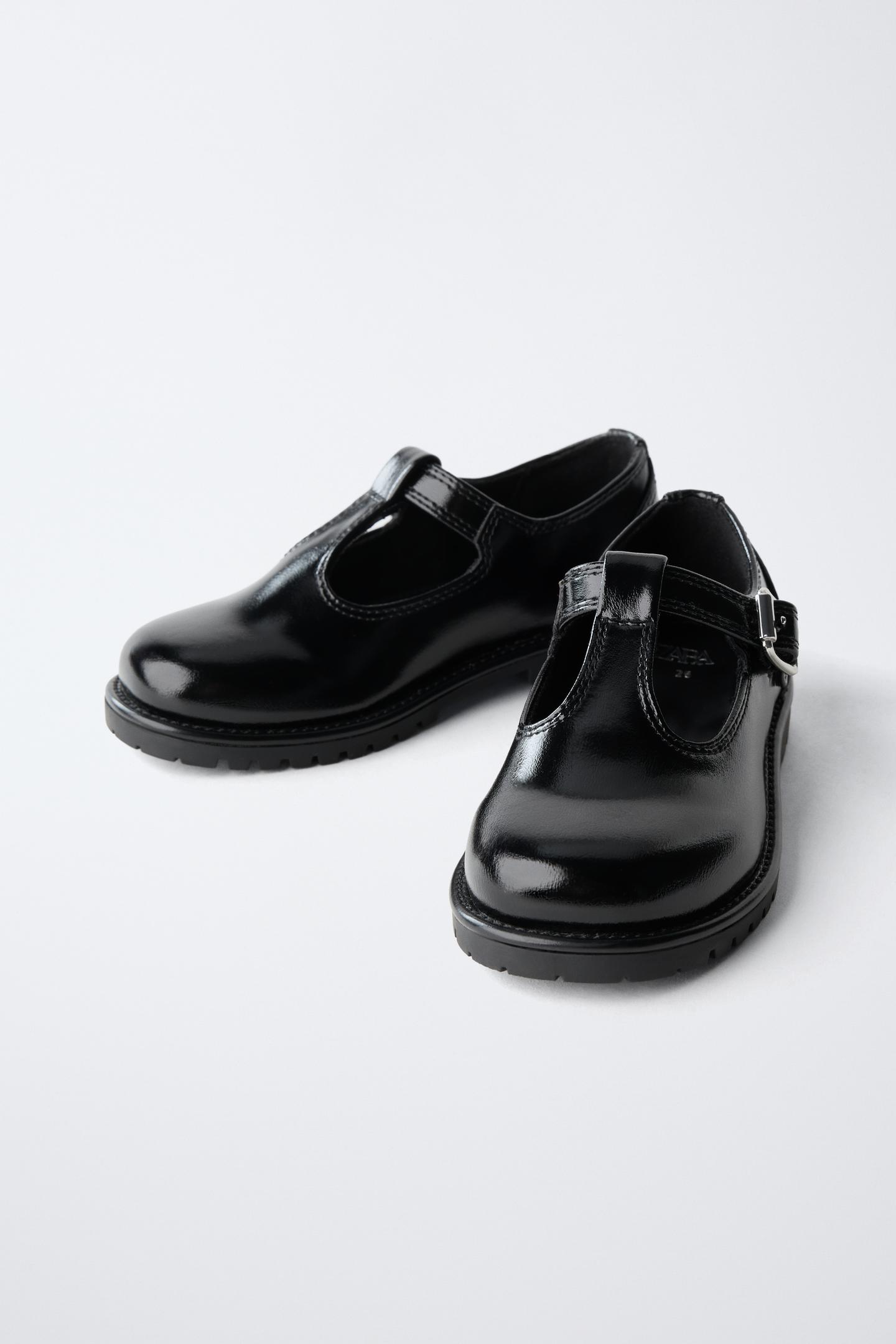 Обувь Zara T-STRAP Shoes для детей, цвет: Чёрный — фото 3