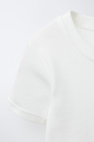 2-6 YEARS/ 3-PACK OF SHORT SLEEVE T-SHIRTS - Oyster-white by Zara - Image 3