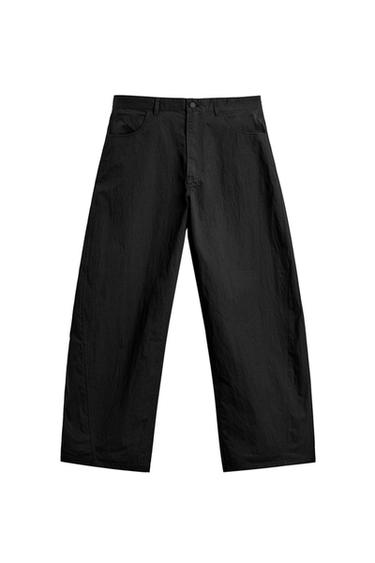 CURVED FIT TROUSERS - Black by Zara