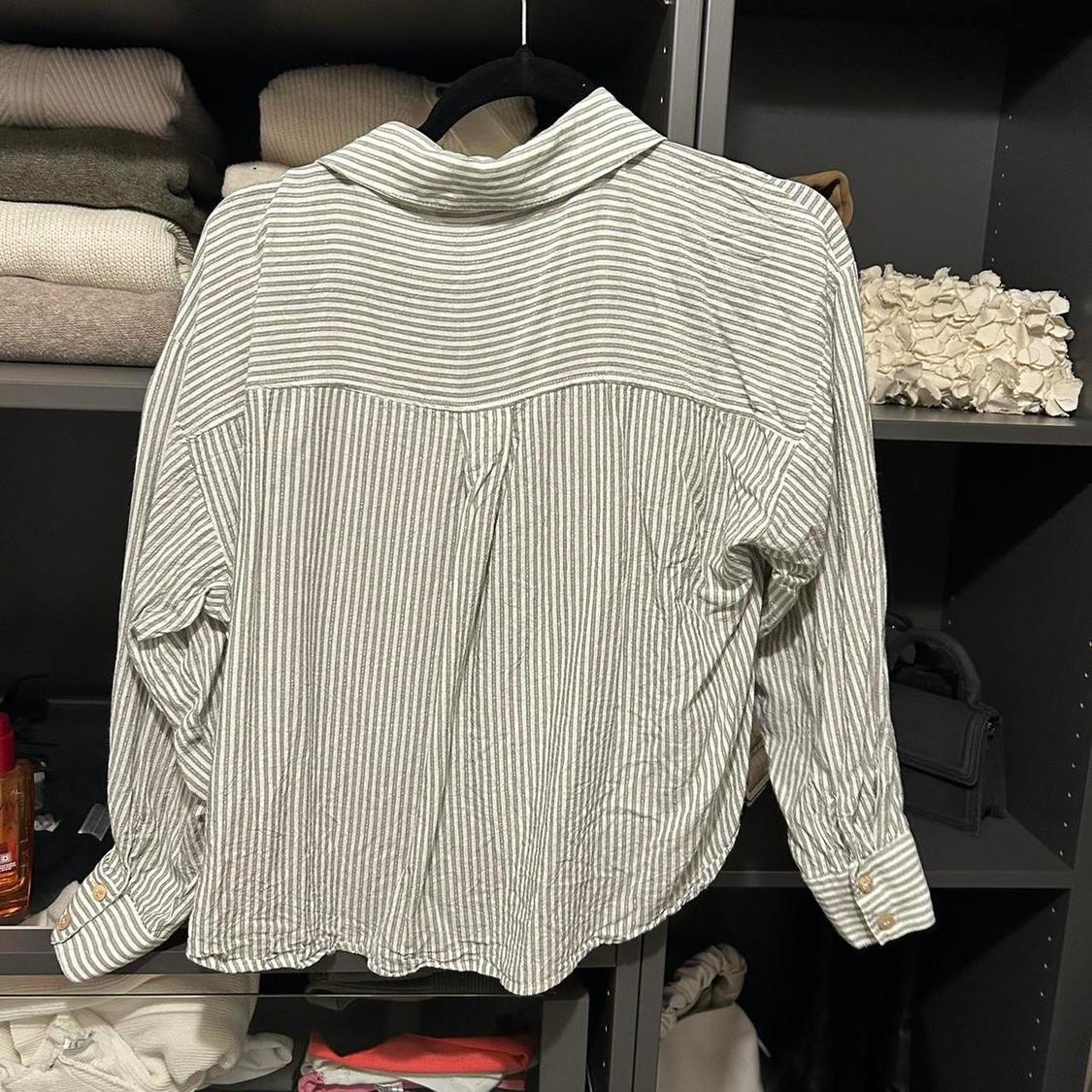 METALLIC THREAD STRIPED SHIRT - Image 2