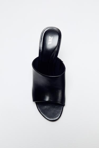 STILETTO HEELED MULES - Black by Zara