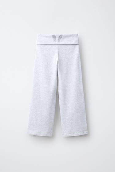 WING FLARE PANTS — Gray marl 2
