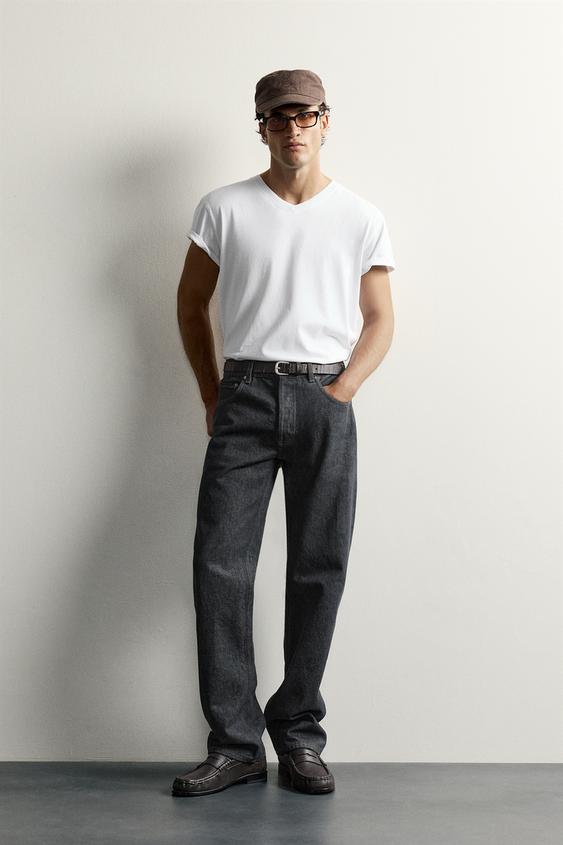 JEANS STRAIGHT FIT MIT NIEDRIGER LEIBHÖHE - Blau von Zara - Bild 0