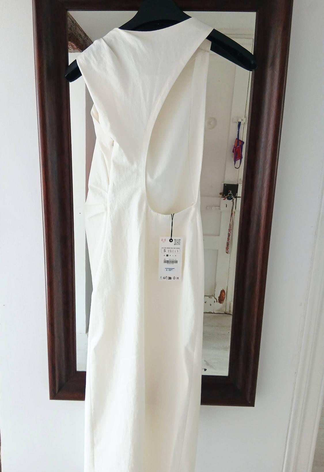 LINEN BLEND KNOT DRESS ZW COLLECTION - Image 2