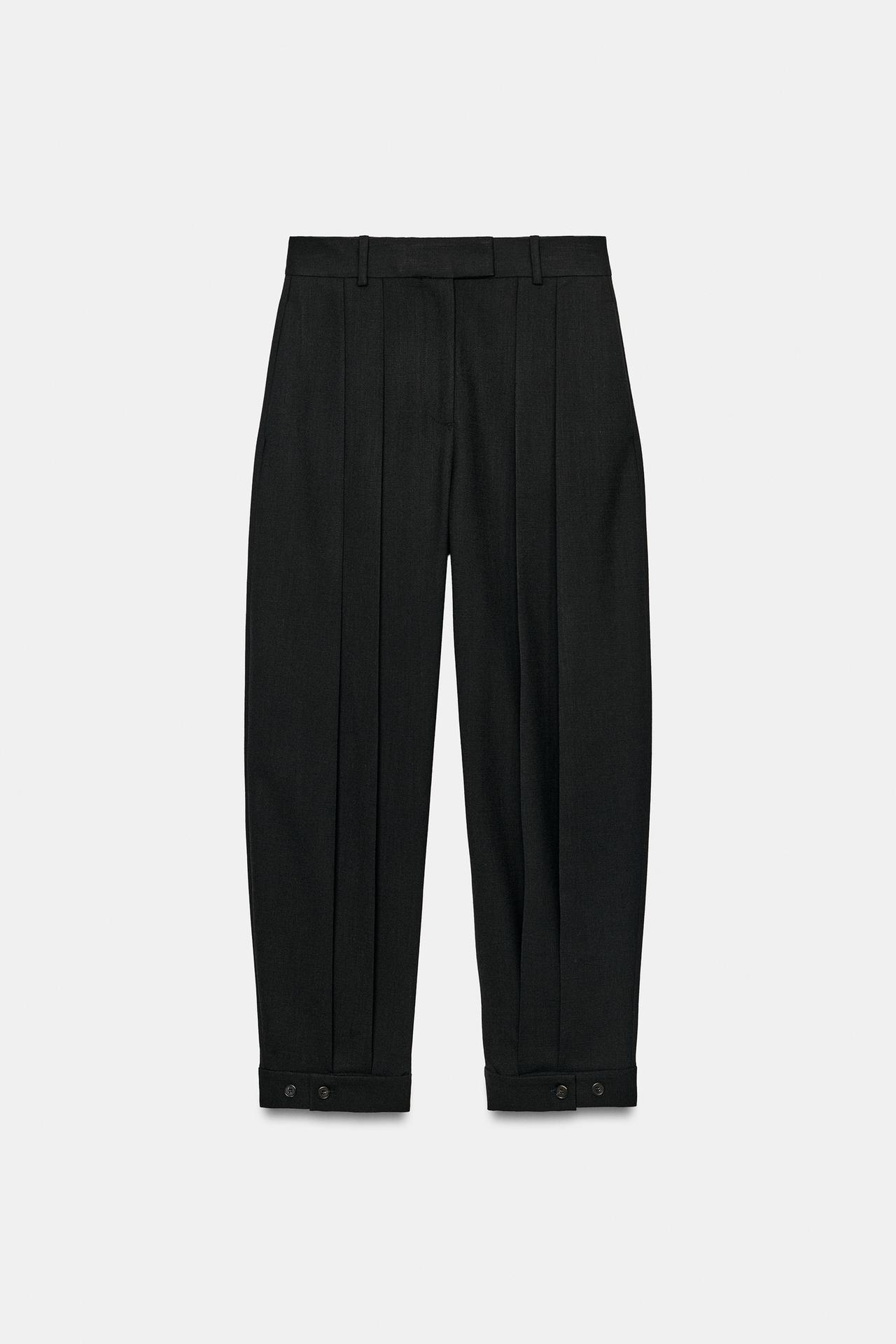 ZW COLLECTION PLEATED PANTS — Black