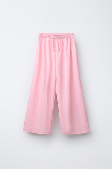 FLOWING WIDE-LEG TROUSERS - Pink by Zara - Image 0