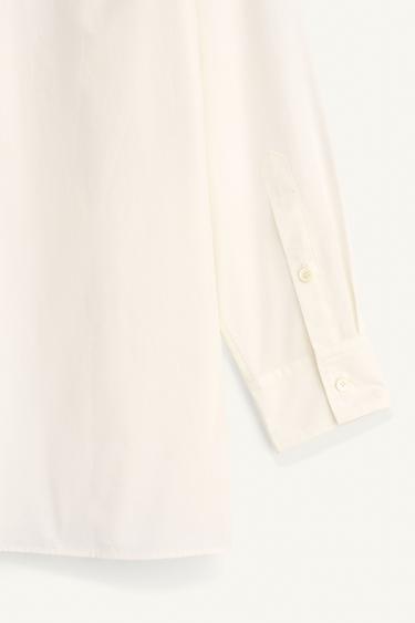 LIMITED EDITION POPLIN SHIRT WITH LACE COLLAR - White by Zara - Image 9