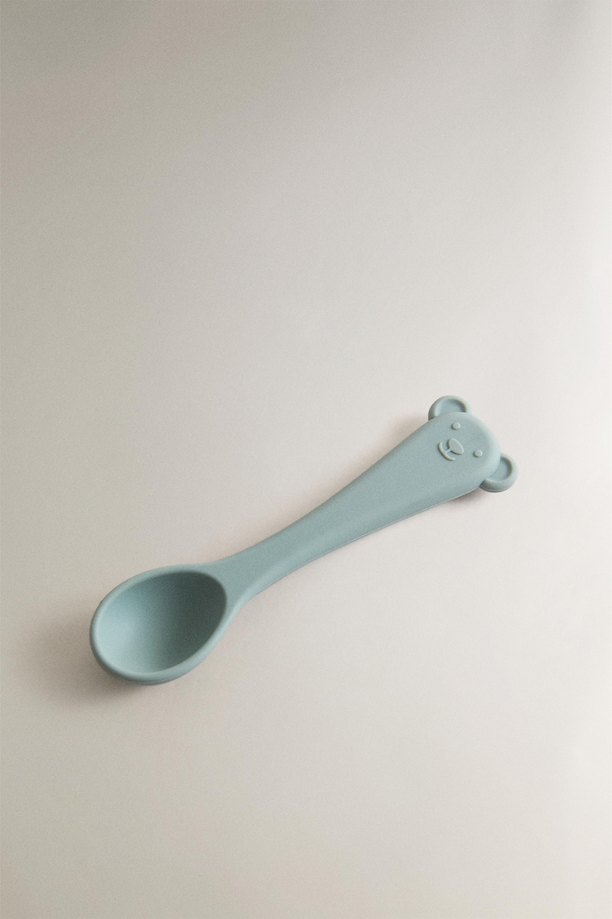 KIDS' SILICONE SPOON — Blue