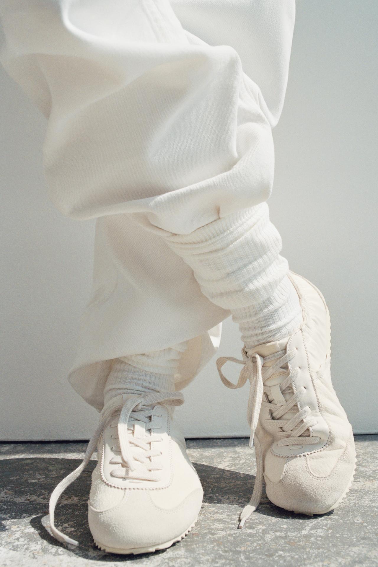 ELASTIC HEEL SNEAKERS — White
