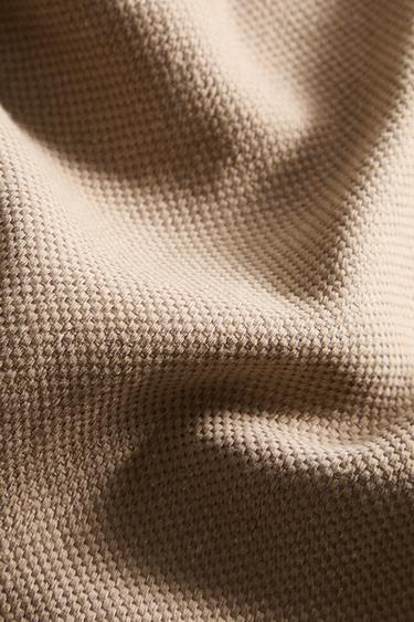 PLAIN MULTIPURPOSE THROW - Light beige by Zara - Image 2