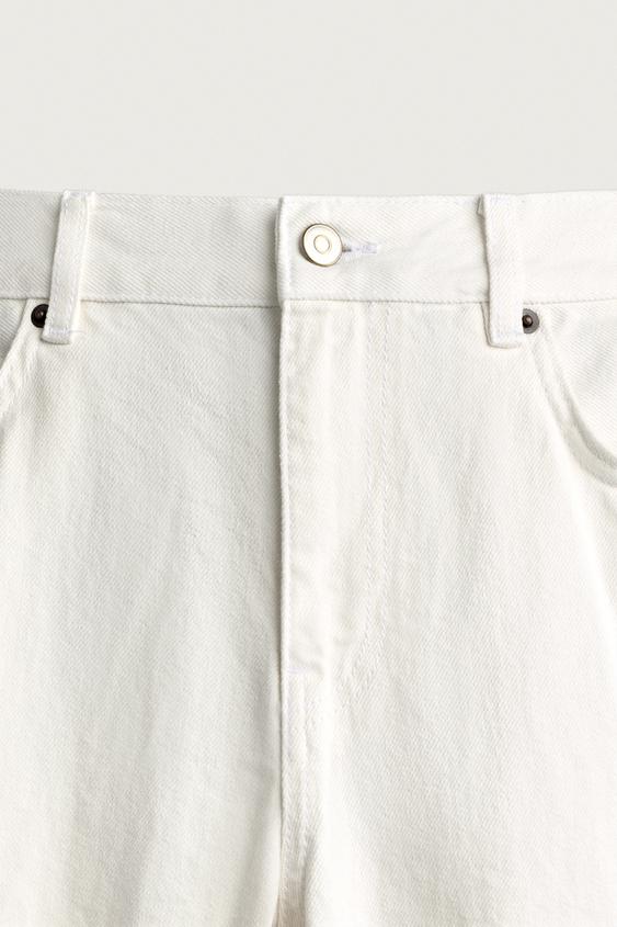 フレアフィットデニムパンツ - ホワイト | ZARA Japan / 日本