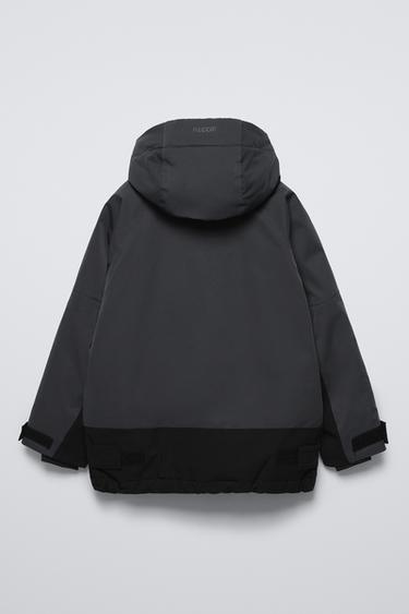 WATER-REPELLENT AND WINDPROOF RECCO® SYSTEM KANGAROO JACKET - SKI COLLECTION - Black by Zara - Image 2