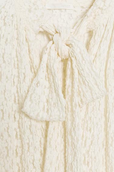 COMBI-SHORT NŒUD BIMATIÈRE - Écru / Marron de Zara - Image 7