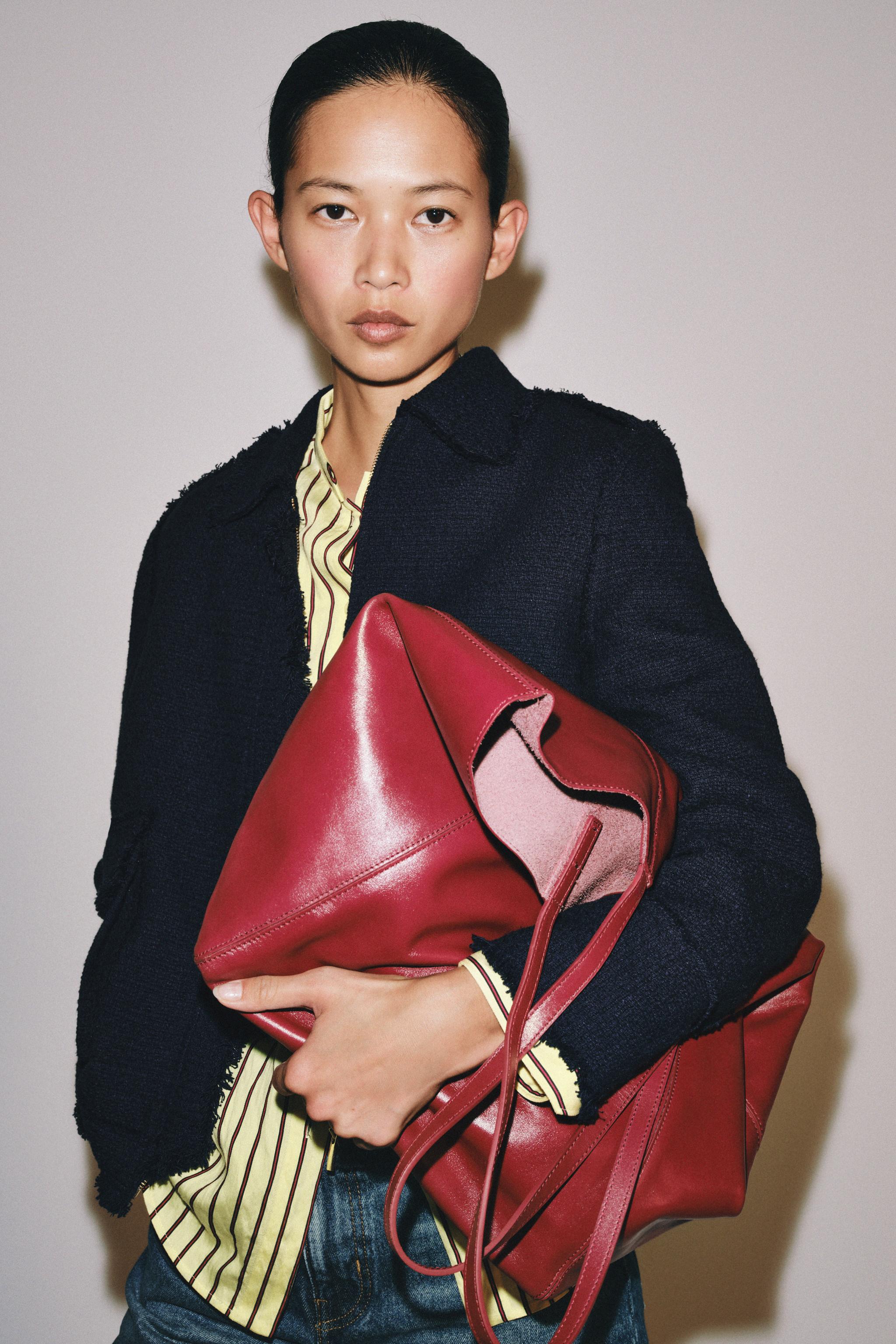 LEATHER SHOPPER BAG