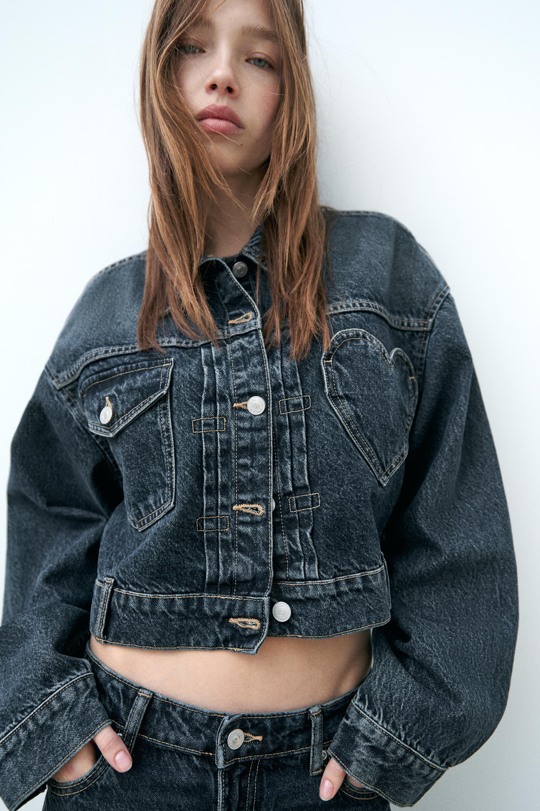 Women s Denim Jackets ZARA Egypt