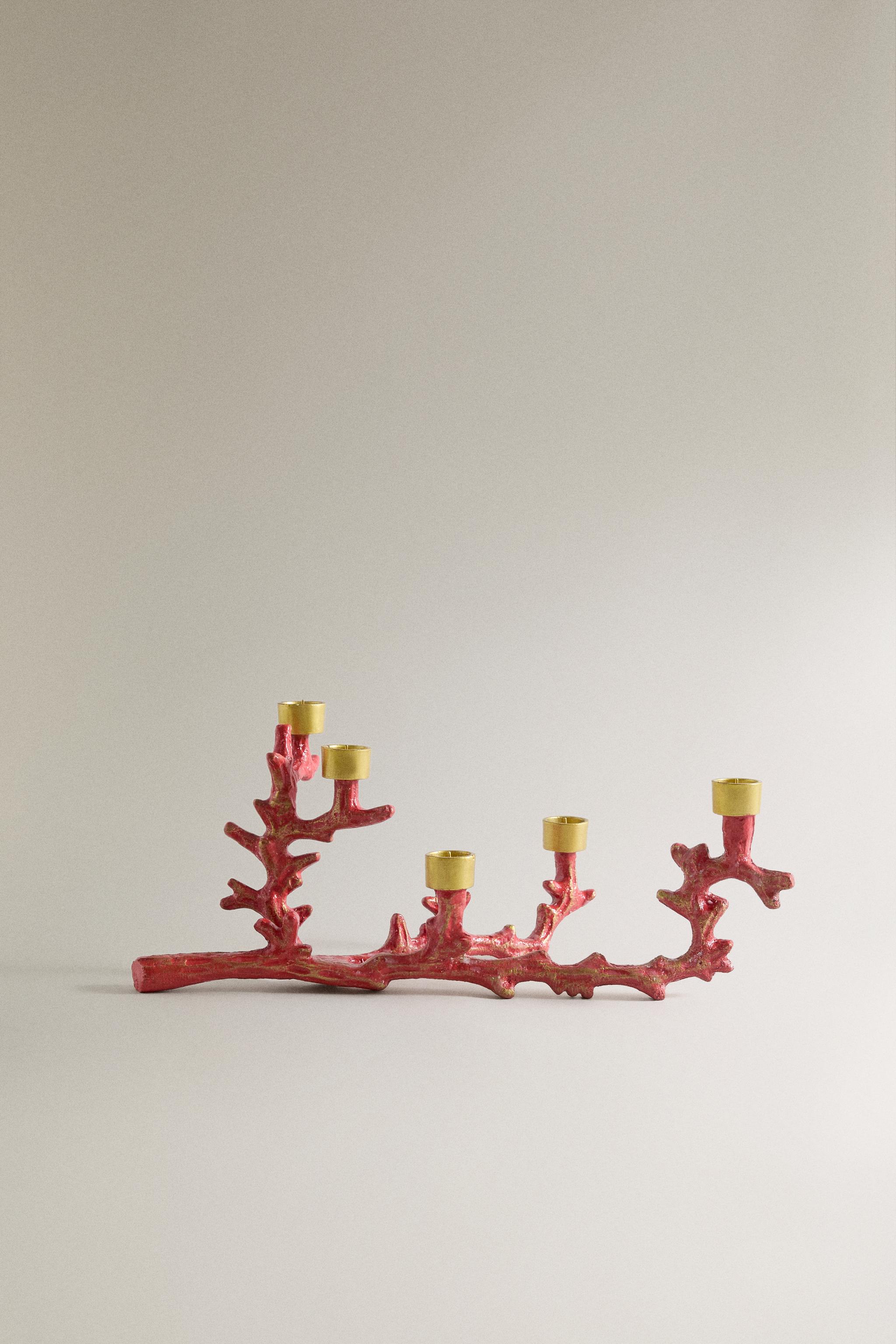 Zara METAL CORAL CANDLESTICK MARISA BERENSON