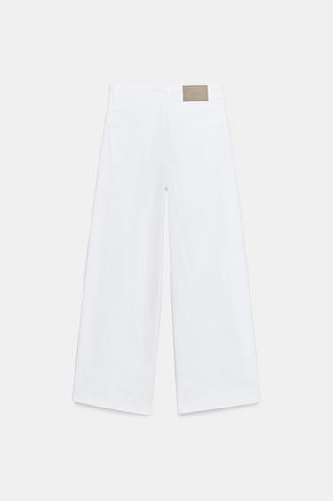 Z1975 HIGH-WAIST COMFORT CULOTTES - White by Zara - Image 8