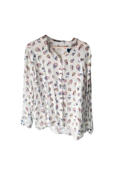 CAMISA ESTAMPADA BÚHOS