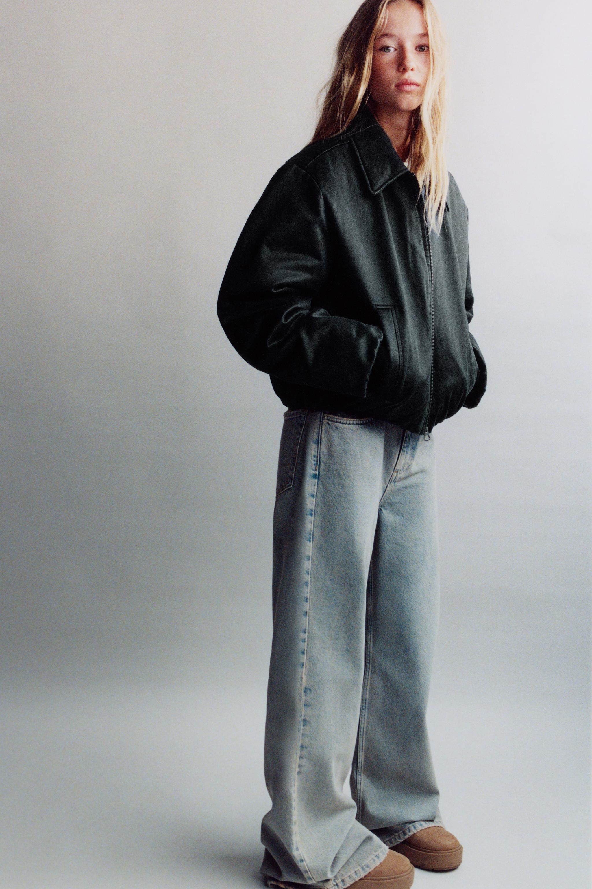 Z3D COLLARED WAXED JACKET - Navy blue | ZARA United States