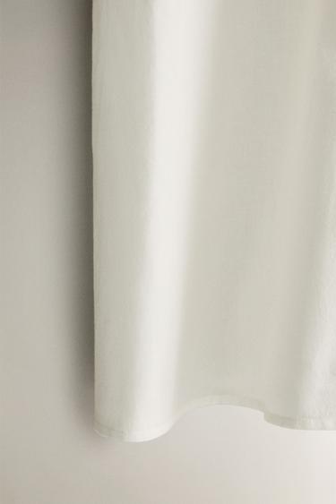 DRESS WITH GATHERED DETAIL - Oyster-white by Zara - Image 3