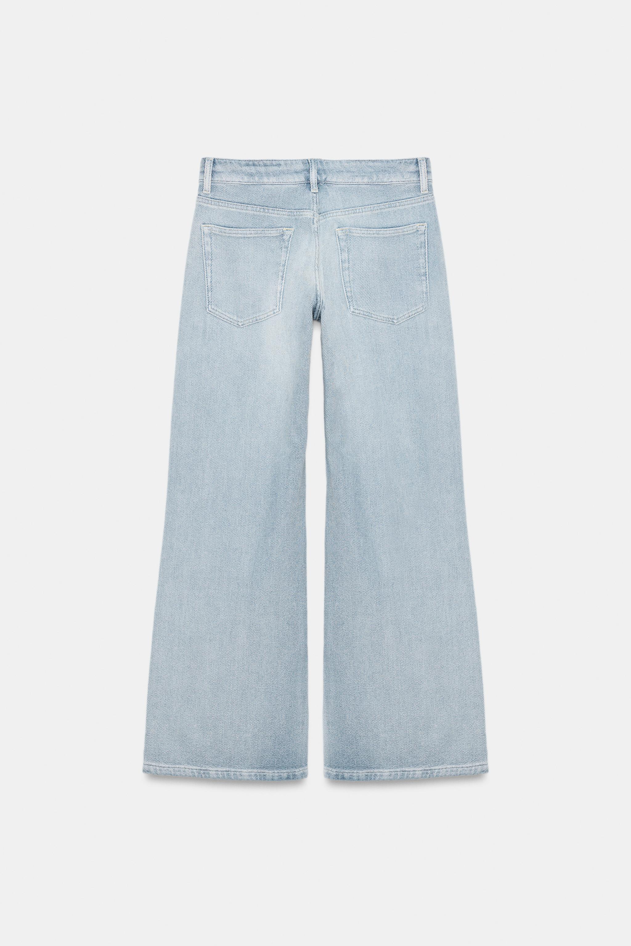 ZW COLLECTION LOW-RISE WIDE LEG JEANS