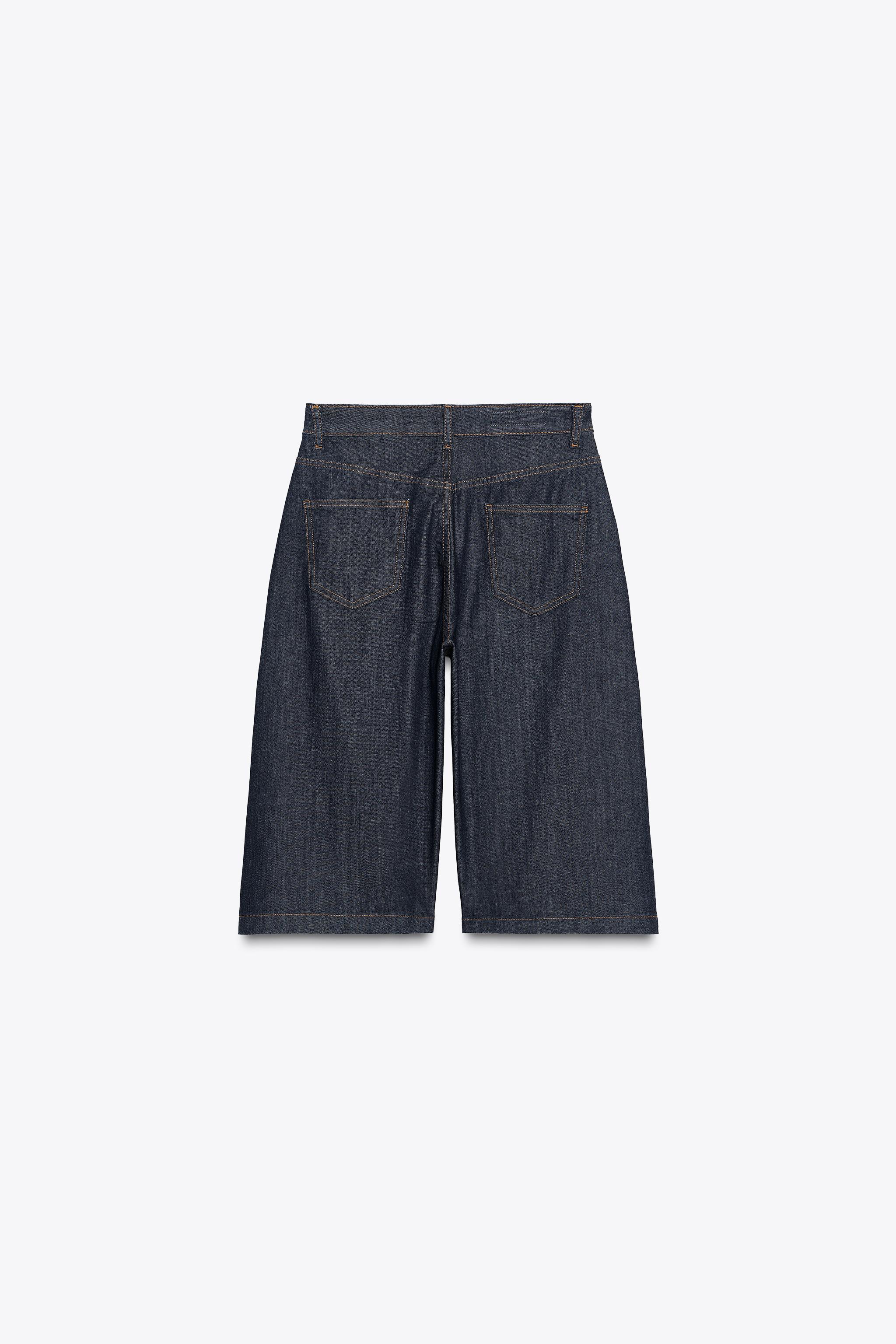 Z1975 ロングデニムバミューダパンツ - ブルー | ZARA Japan / 日本