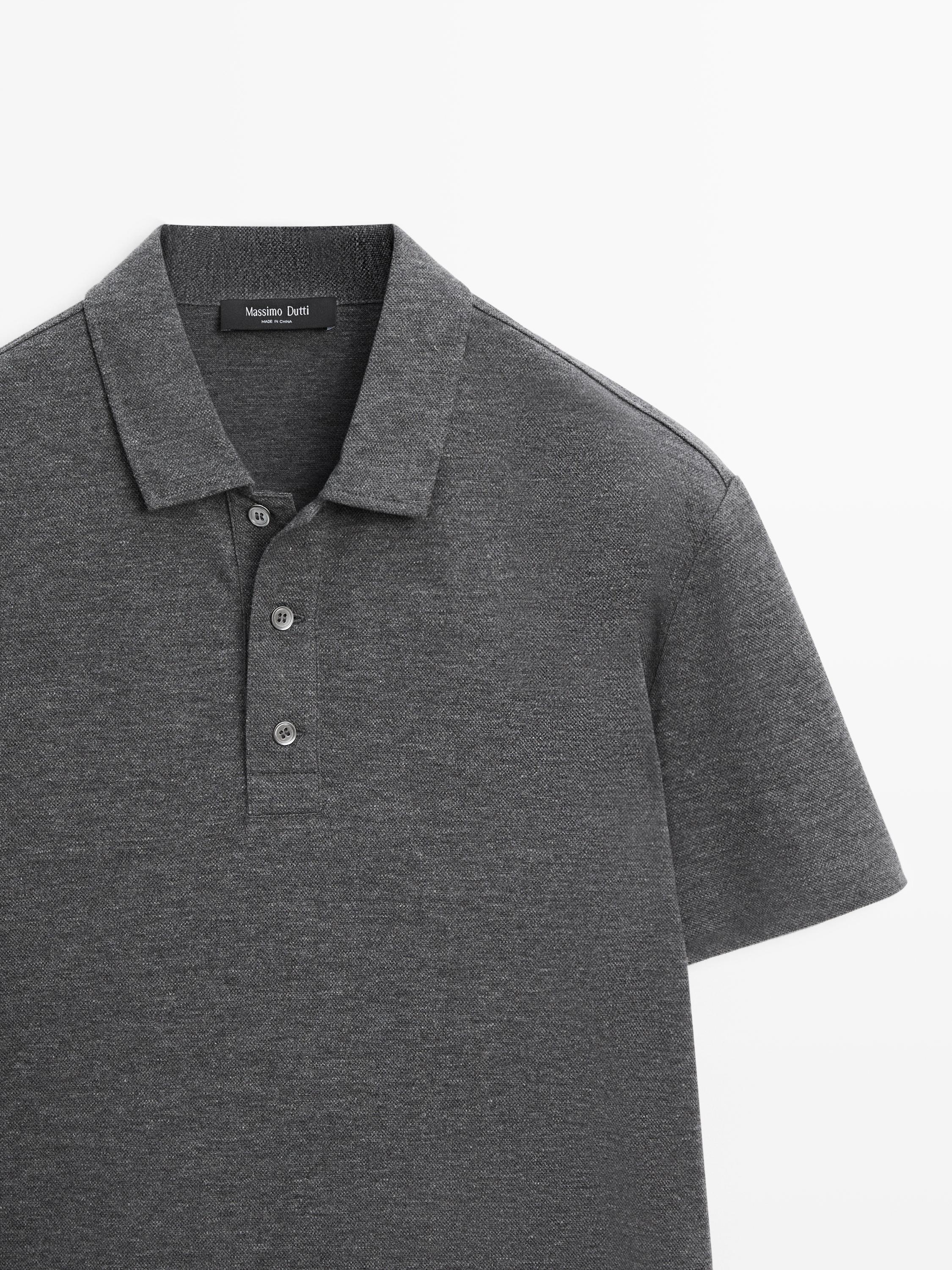 Short sleeve cotton polo shirt