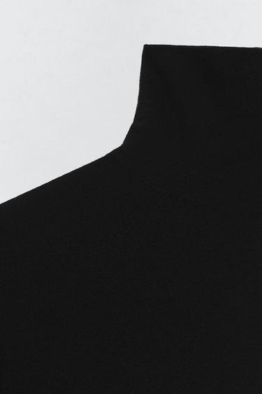 BODY COL MONTANT MÉLANGE LAINE SOSHIOTSUKI X ZARA - Noir de Zara - Image 6